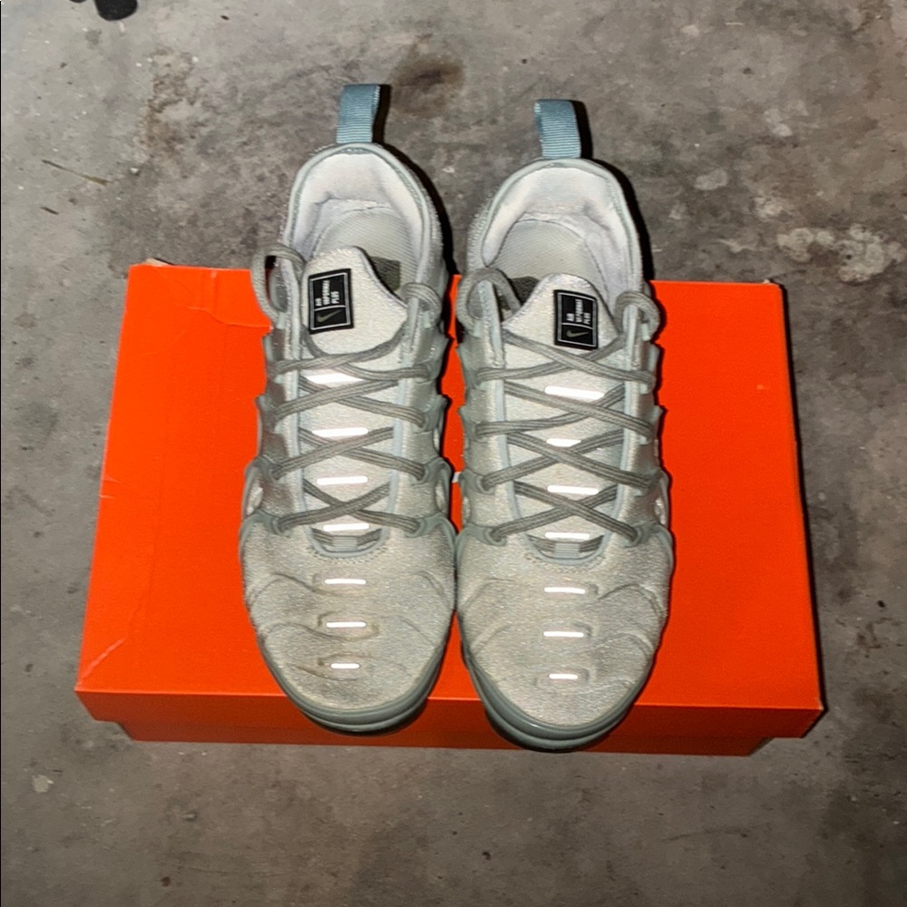 Nike Light Gray and White Sneakers